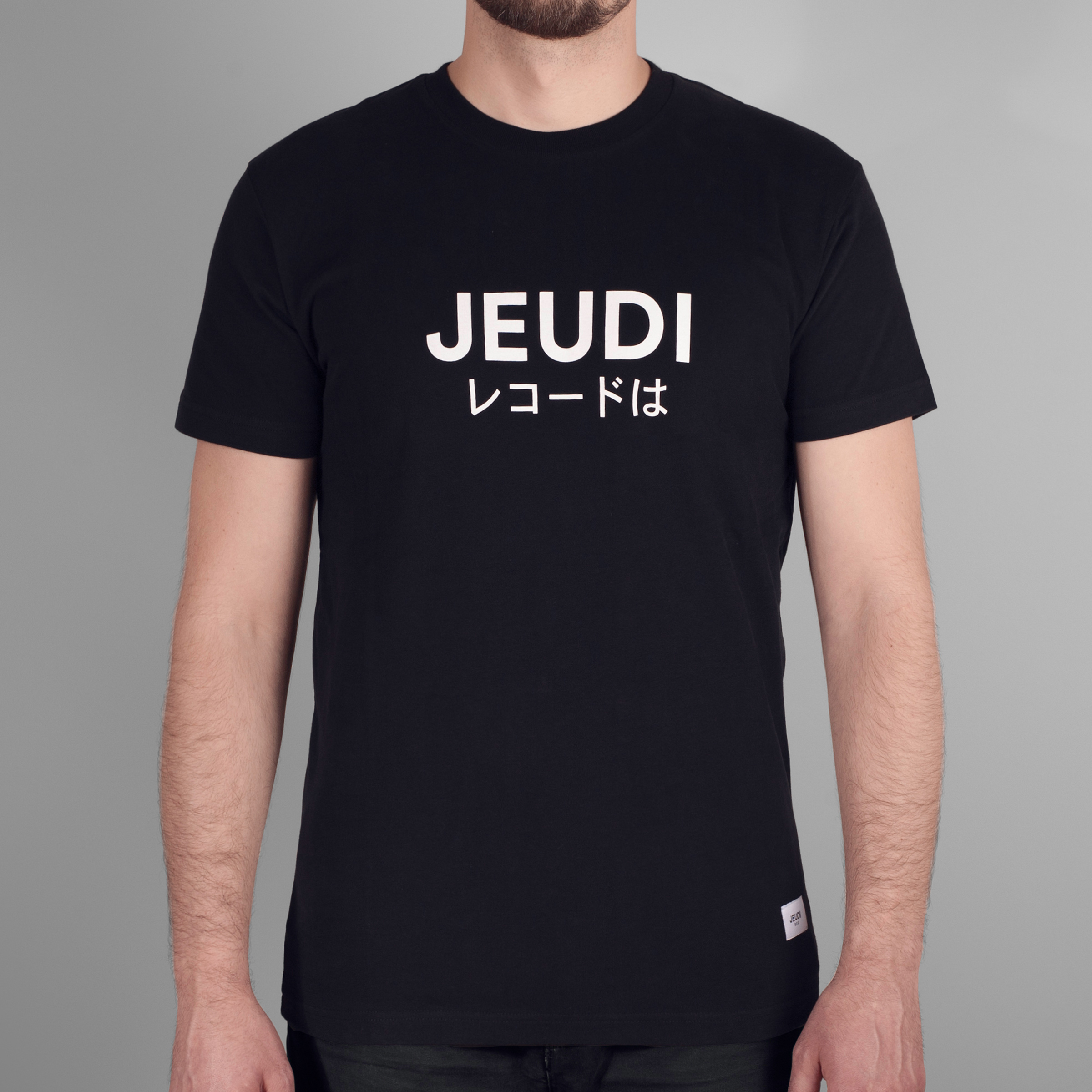 Jeudi Rec T-Shirt Logo Japan Black
