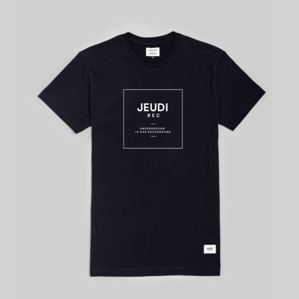 Jeudi Rec T-Shirt Logo Boxed Black
