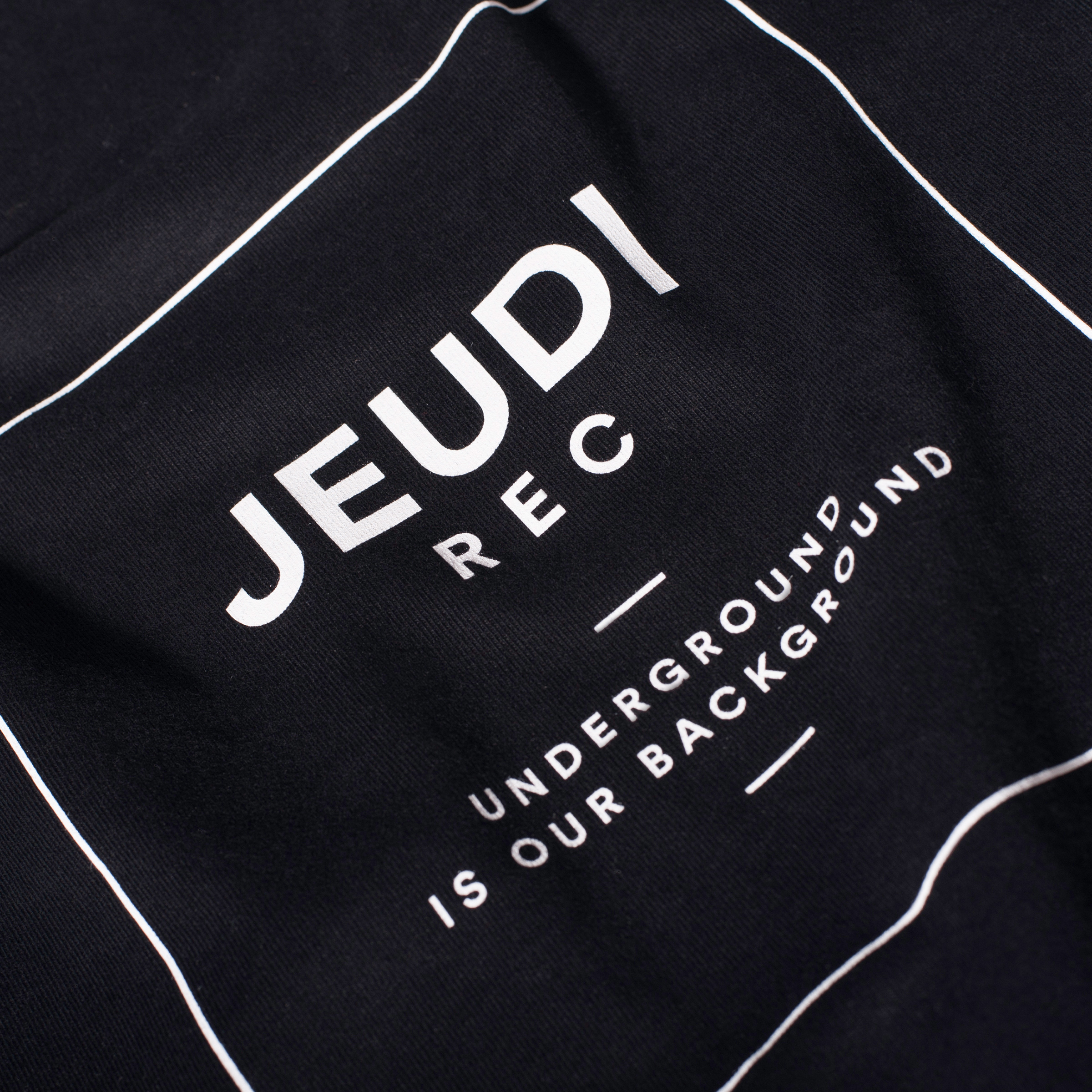 Jeudi Rec T-Shirt Logo Boxed Black